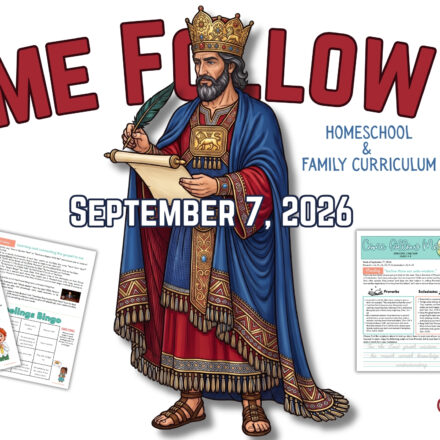 September 7, 2026 Image of King Solomon writing. Features samples of the Come Follow Me pages available